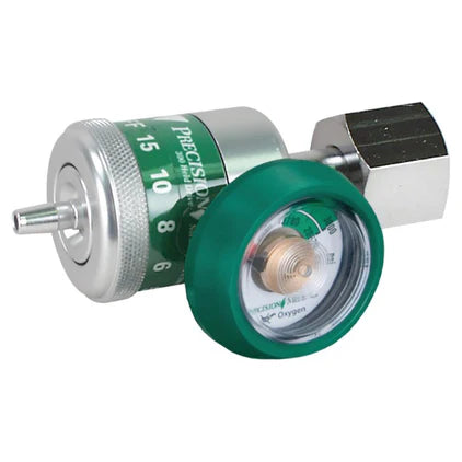 Precision Medical EasyDial Reg 870 Nut Style, 50 PSI, 25 l/min, Oxygen Regulator, 168725D