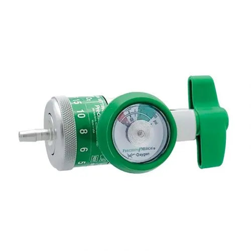 Precision Medical EasyDial Reg 870 Nut Style, 50 PSI, 25 l/min, Oxygen Regulator, 168725D