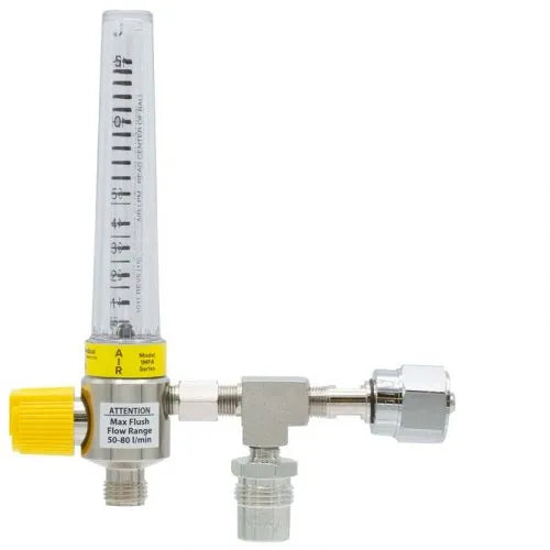 Precision Medical Air Chrome Flowmeter, 1MFA Series, 15LPM, 1MFA2002