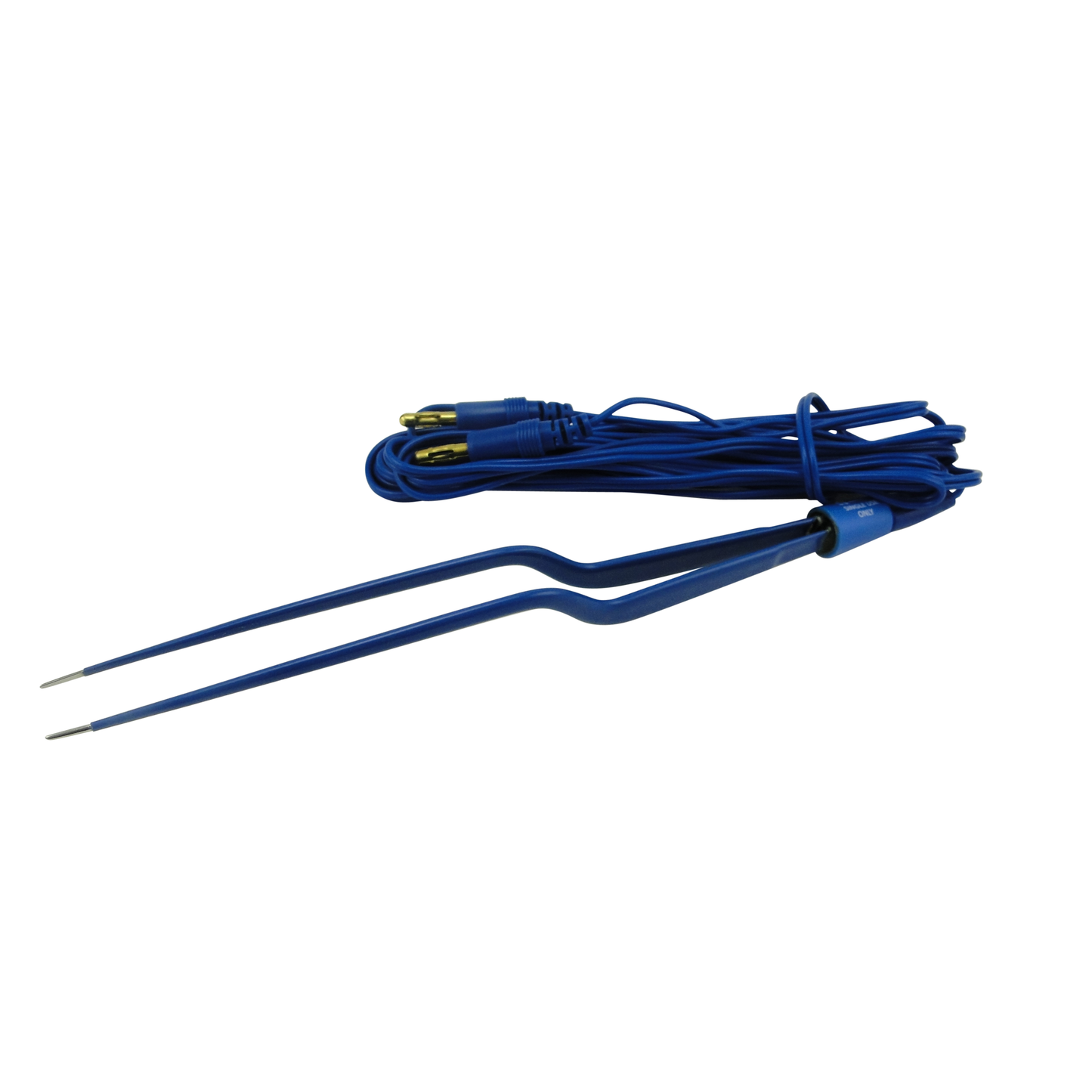 Olsen Bipolar Forceps Kit; Olsen Standard Twin Pin Cord & Surgiwipe; Bayonet; Insulated; Smooth; Straight; 1.0 mm Tips; 8 1/4 in; 210 mm; Single Use; (10/bx), 20-1440KI