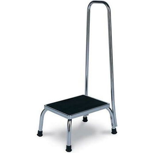 Chrome Steel Footstool with Handle, 4349