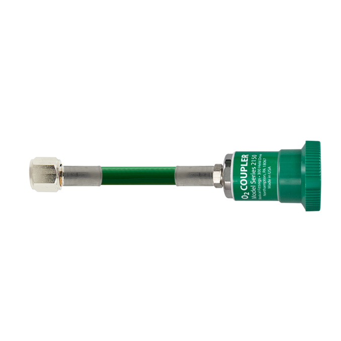 5ft Oxygen Hose, DISS Female Hex Nut to Ohmeda Coupler