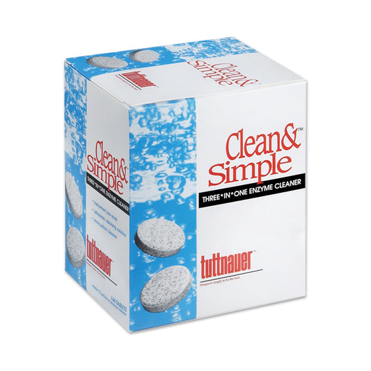 Tuttnauer Ultrasonic / Enzymatic Solution Clean & Simple Tablet Part - CS0144-1 (single box)
