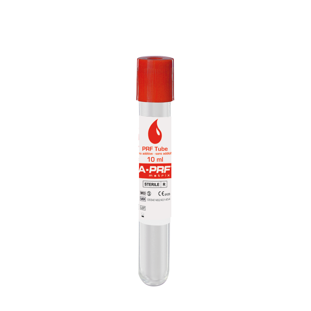 Dr. Choukroun Glass A-PRF Tubes-Box of 100 No additives, PRF-A-PRF+