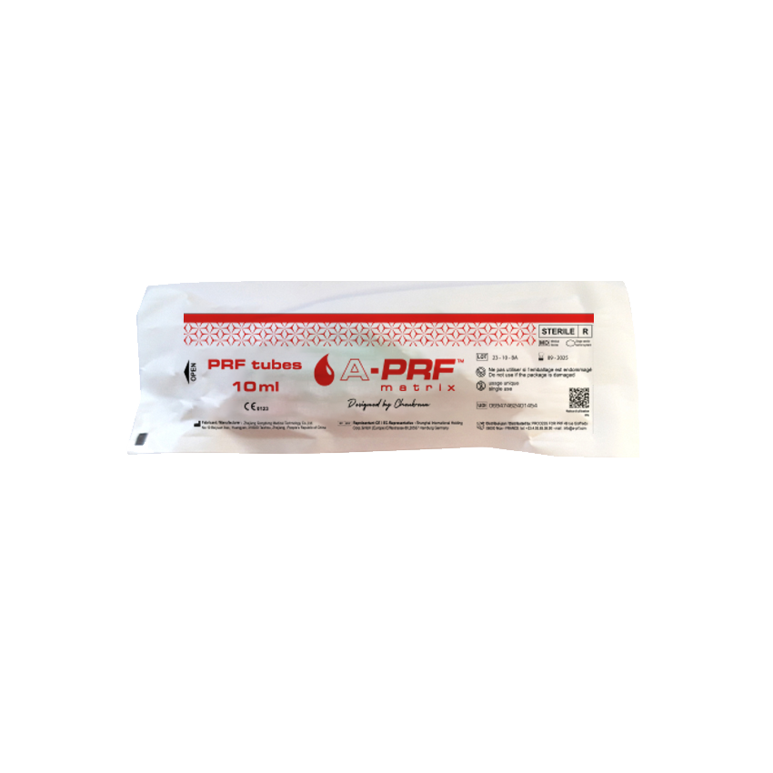 Dr. Choukroun Glass A-PRF Tubes-Box of 100 No additives, PRF-A-PRF+
