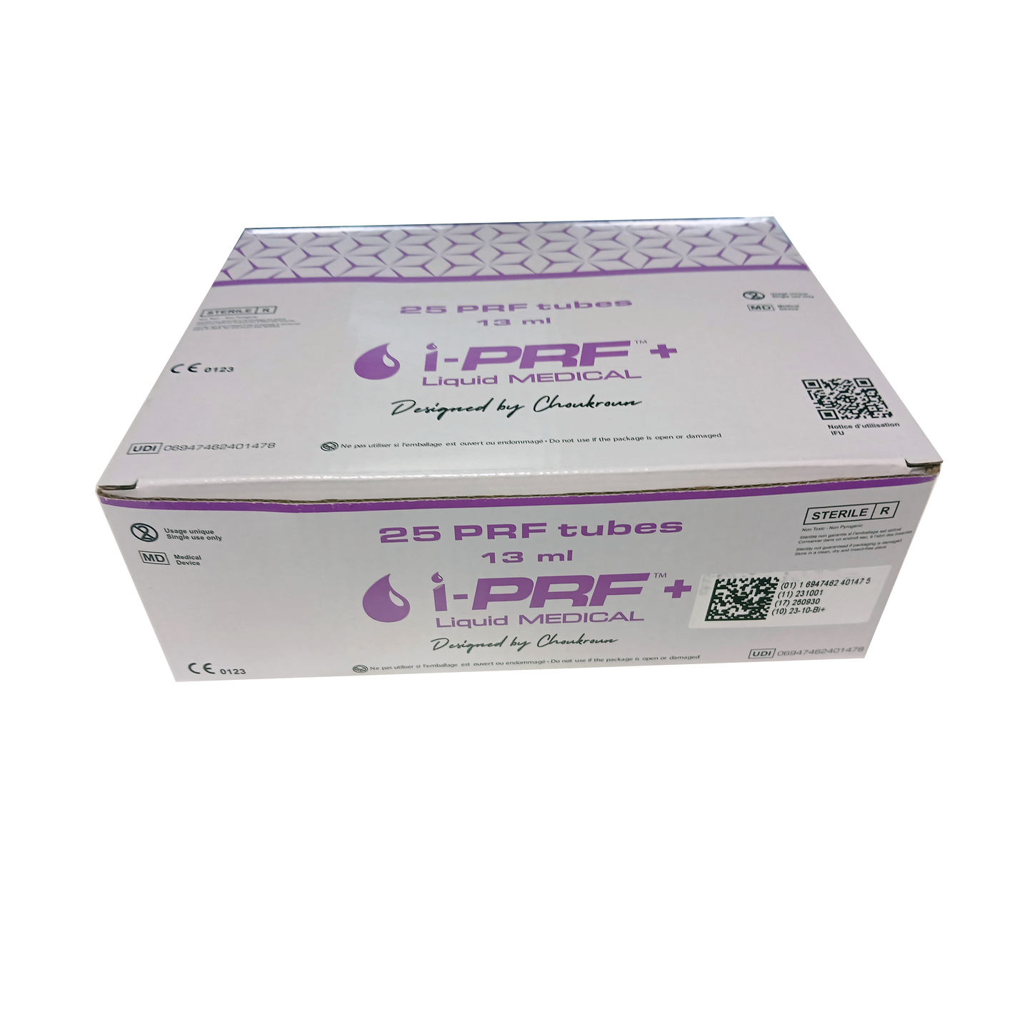 Dr. Choukron Plastic I-PRF+ Tubes for Liquid PRF (Sterile)- Box of 24, PRF-I-PRF
