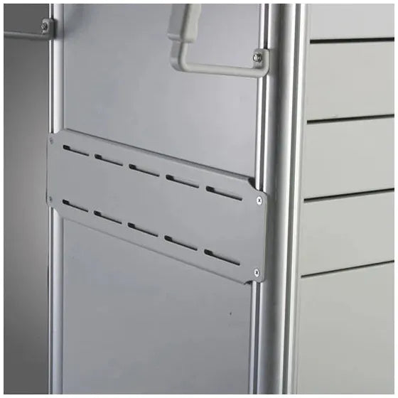 Waterloo 5 Drawer Steel Emergency Cart, Light Gray w/ Red Drawers, Lever Lock, UTGLU-33669-RED