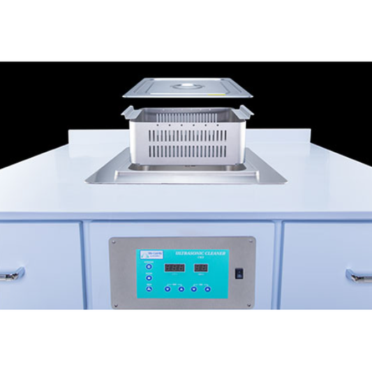 Ultrasonic Cleaner, stainless steel, w/heat & basket, 2.64gal/10L (Recessed), U-10LHREC