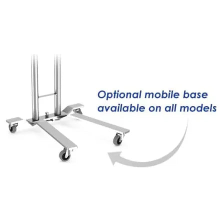 Mayo Stand, Dual Post, Thumb Operated, 25" X 20" Tray, MYO-3002