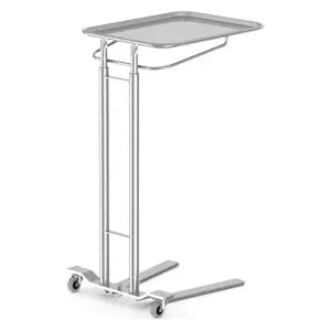 Mayo Stand, Dual Post, Foot Operated, 25" X 20" Tray, MYO-2002