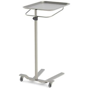 Mayo Stand, Single Post, Manual Knob Operated, 19.125" X 12.625" Tray, MYO-4001