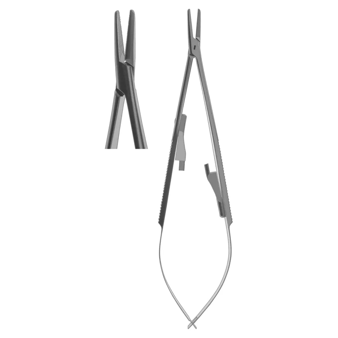 Needle Holder, Castroviejo Straight Flat Body 14cm (Z-4050)