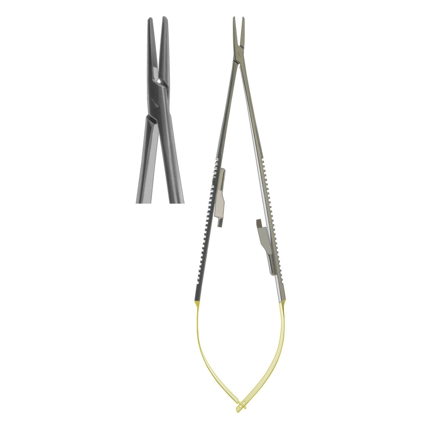 Needle Holder, Castroviejo Flat Body Straight TC 18cm (Z-4063)