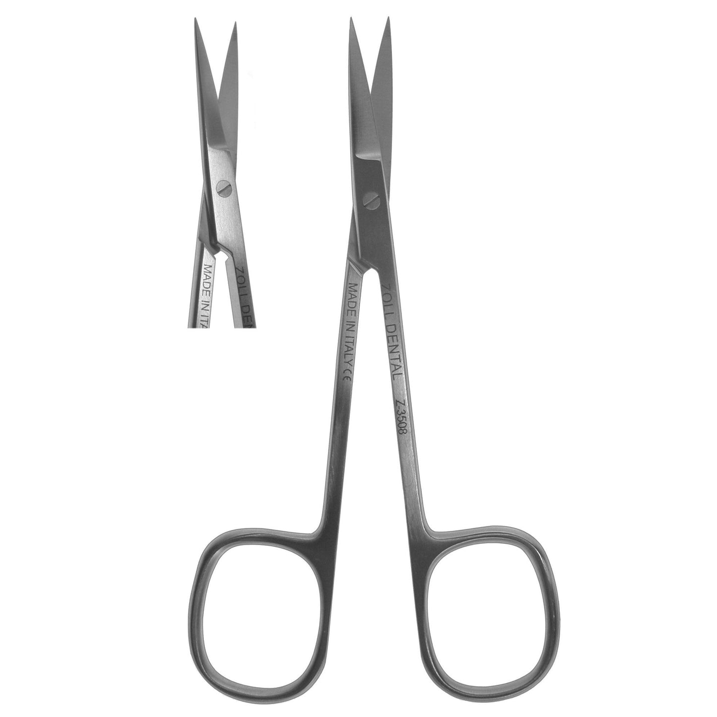Scissors, Square Ring Straight Iris Tip 12cm (Z-3508)