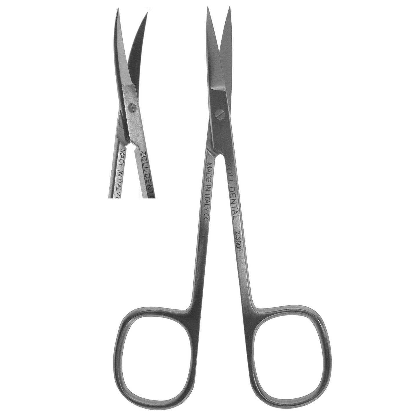 Scissors, Square Ring Curved Iris Tip 12cm (Z-3509)