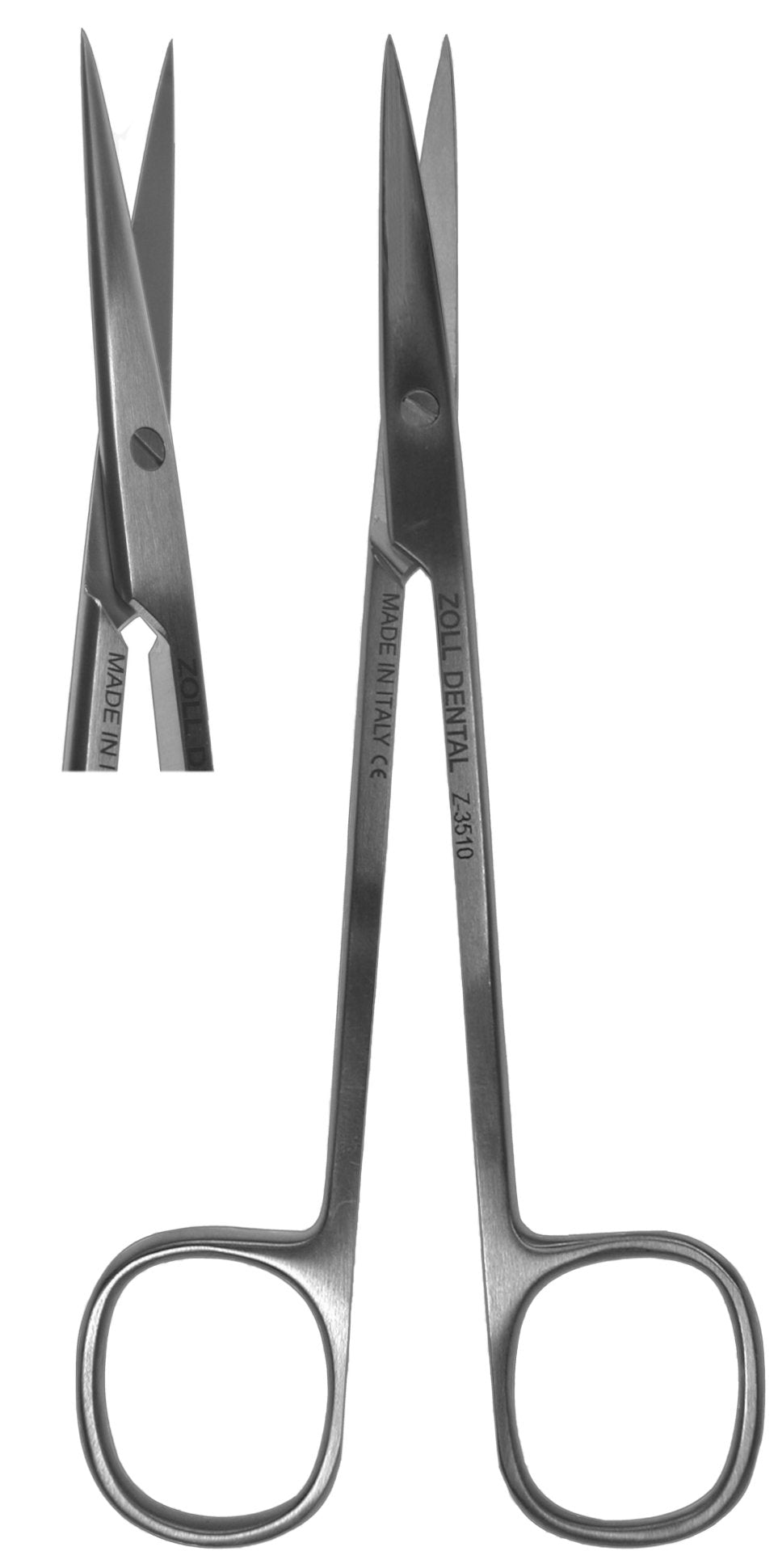 Scissors, Square Ring Straight Sharp Tip 14cm (Z-3510)