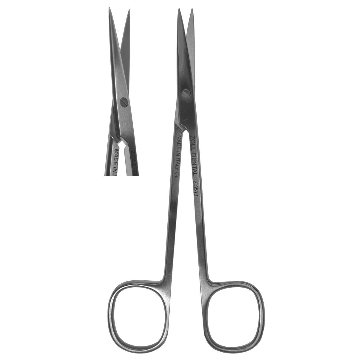 Scissors, Square Ring Straight Sharp Tip 14cm (Z-3510)