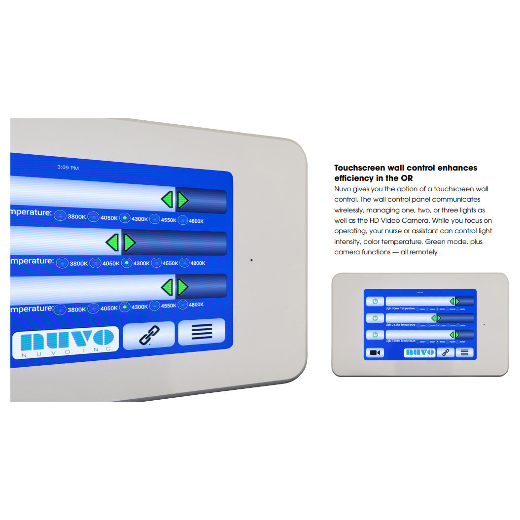 Nuvo Vu LED Touchscreen Wall Control, NV1000775