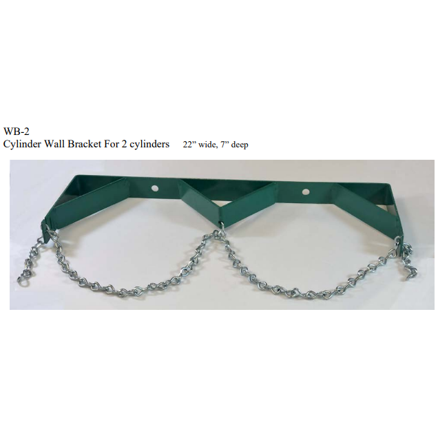 Tri-Tech Wall Bracket for 2 Cylinders, WB-2