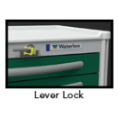 Waterloo 6 Drawer Tall Aluminum Emergency Cart, All Blue, Lever Lock, UTBLA-333369-ELB