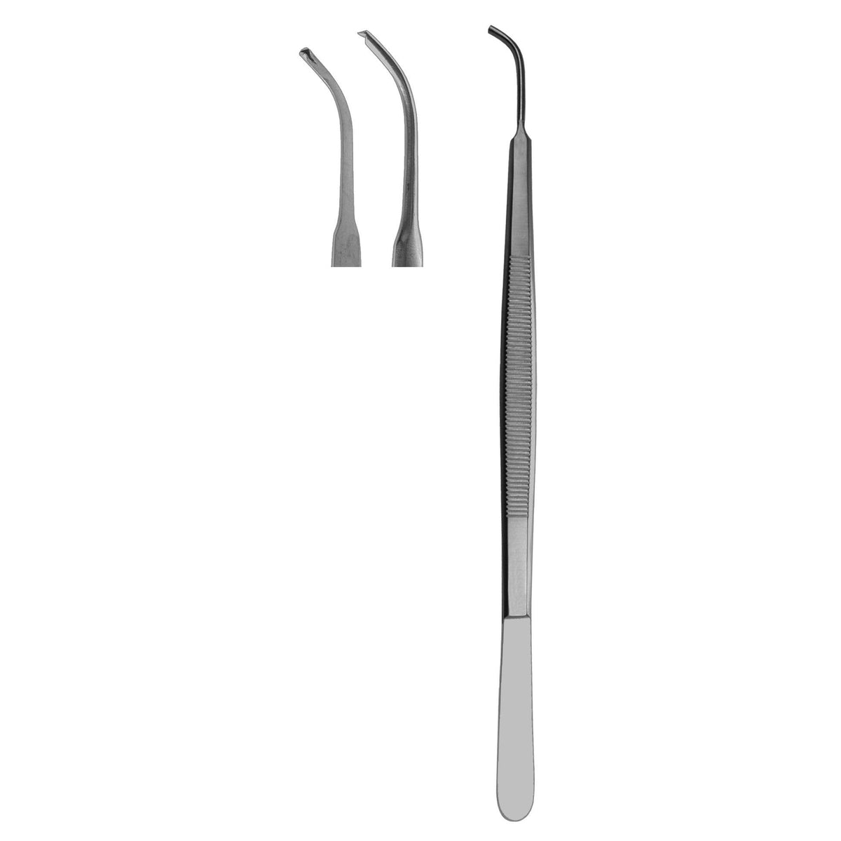 Tissue Forceps, Gerald Curved 1 X 2 Teeth 18cm (Z-4773)