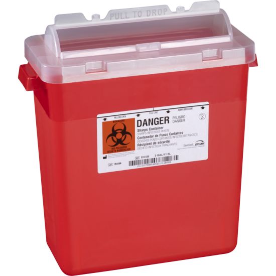Bemis 3 Gallon Sharps Container/Rotating Lid, 333 040