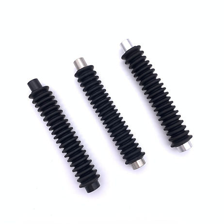 Connector, Flexible EPDM Corrugated Tubing, 15mmM x 15mmF, Stainless Steel Ends, 00-438