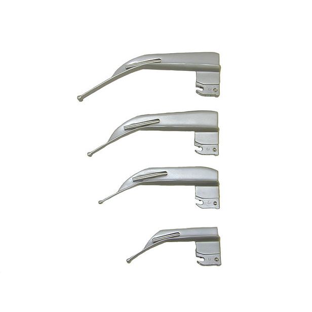 Blade, Laryngoscope, Macintosh English Channel Fiber Optic Laryngoscope Blades, GL-381