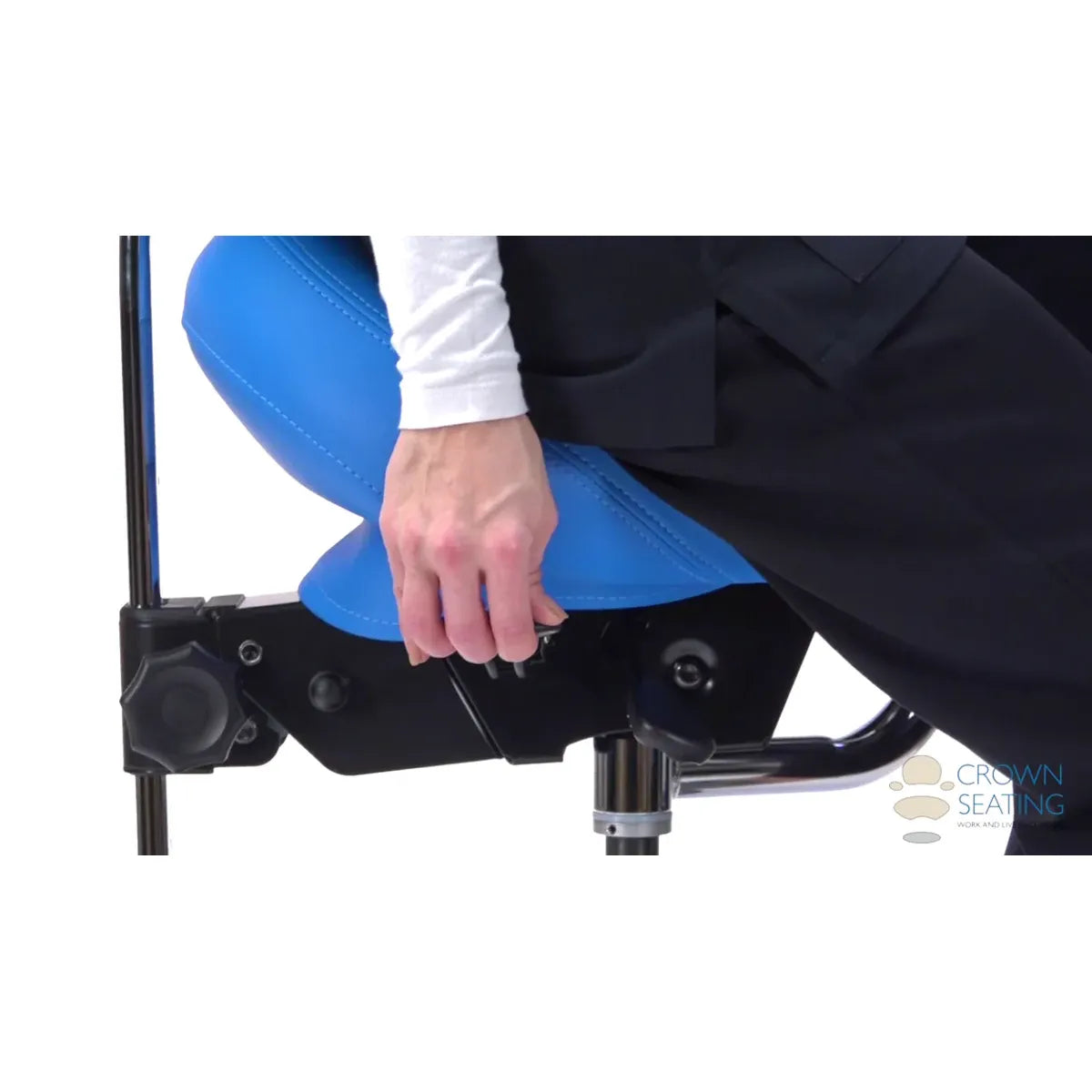 Crown Seating Western C90SBAB Saddle Assistant with Back, C90SBAB