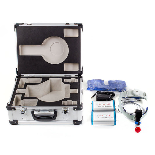 IsoLUX Magnum Headlight (Standard): Headlight, Carrying Case, 2 Battery Power Packs, IL-2399