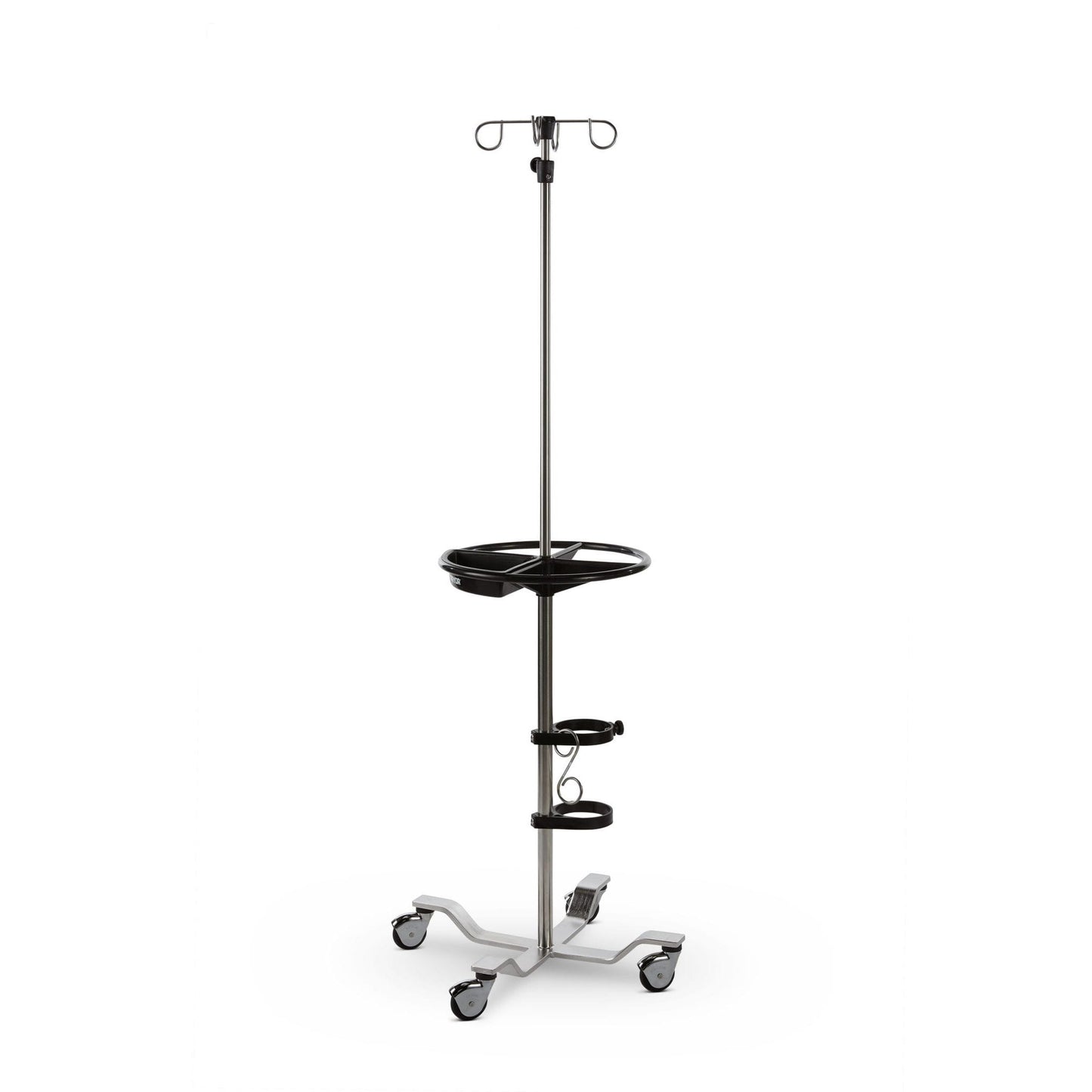 Pryor IV stand, 4-Legs, 24", SST, 4-Hook Top, SW, Tray, 103