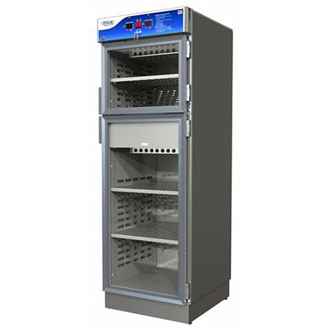 Warmer, D Series, 26.5"D X 24"W X 74.5"H. 4" Base, Dual Chamber, EEV-10032