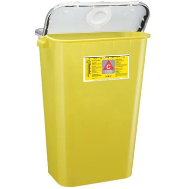11 Gallon Chemotherapy Container/Gasketed/ Dual Purpose Lid (Case of 6), 211 040