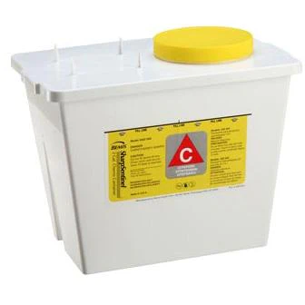 2 Gallon Chemotherapy Container/Screw Cap Lid (Case of 30), 202 040
