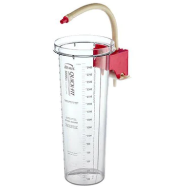 3000cc Reusable Outer Canister with Stopcock, Pink Lid (Each), 3000sc 01