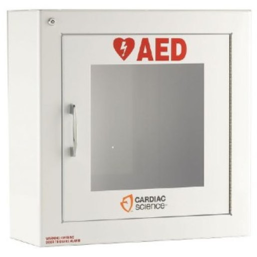 Cardiac Science – Surface Mount Wall Cabinet with Alarm, Security, 50-00395-20
