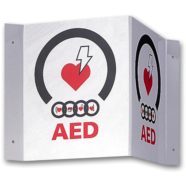 Door / Wall Sign First Aid Sign ZOLL Aed Automated External Defibrillator, 9310-0738