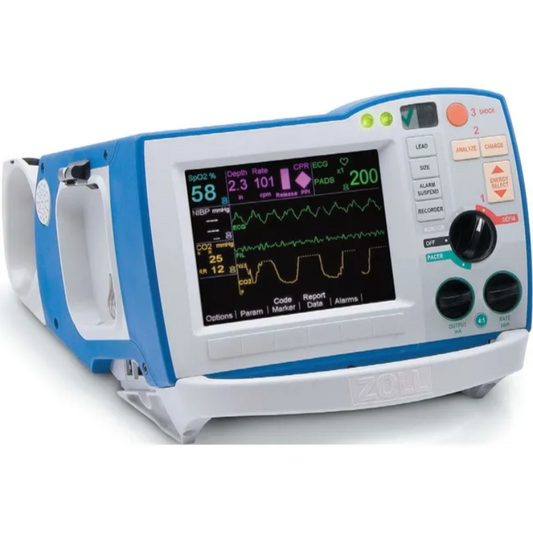 R SERIES, PLUS, 3/5 LD, STD ECG, AC PWR, PACE, SPO2 (RD), ETCO2, NIBP, CF/USB, DMST