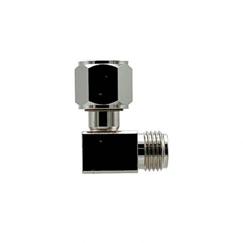 Precision Medical Oxygen DISS 90° Elbow Male x Hex Nut - 0705