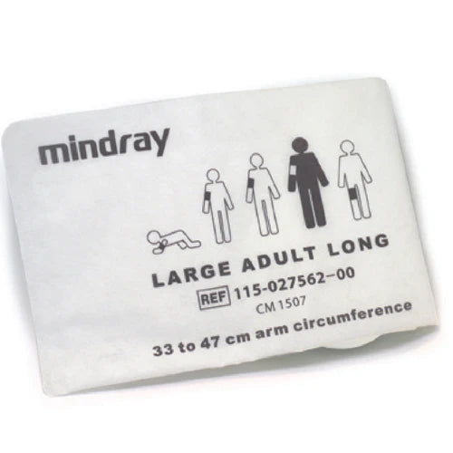 Mindray Large adult long disposable cuff, 33 to 47 cm (limb) (10/box), 115-027569-00