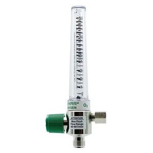 Precision Medical Oxygen Chrome Flowmeter, 1MFA Series, 15LPM, 1MFA1001