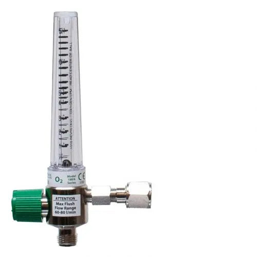 Precision Medical Oxygen Chrome Flowmeter, 1MFA Series, 15LPM, 1MFA1002