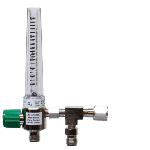 Precision Medical Oxygen Chrome Flowmeter, 1MFA Series, 15LPM, 1MFA1002