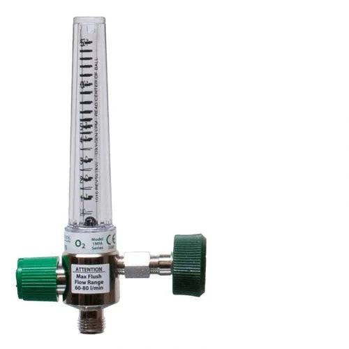 Precision Medical Oxygen Chrome Flowmeter, 1MFA Series, 15LPM, 1MFA1003
