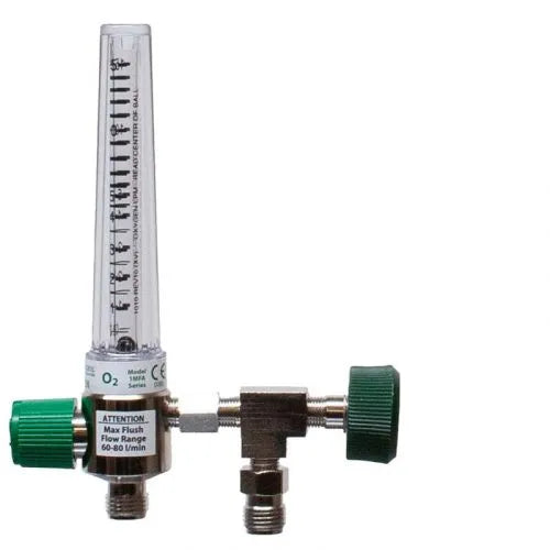 Precision Medical Oxygen Chrome Flowmeter, 1MFA Series, 15LPM, 1MFA1003