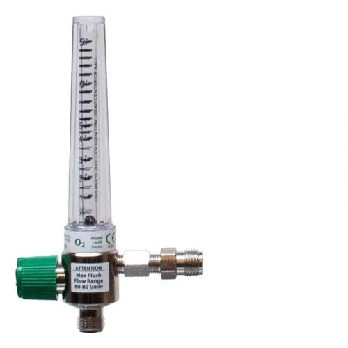 Precision Medical Oxygen Chrome Flowmeter, 1MFA Series, 15LPM, 1MFA1004