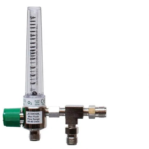 Precision Medical Oxygen Chrome Flowmeter, 1MFA Series, 15LPM, 1MFA1004