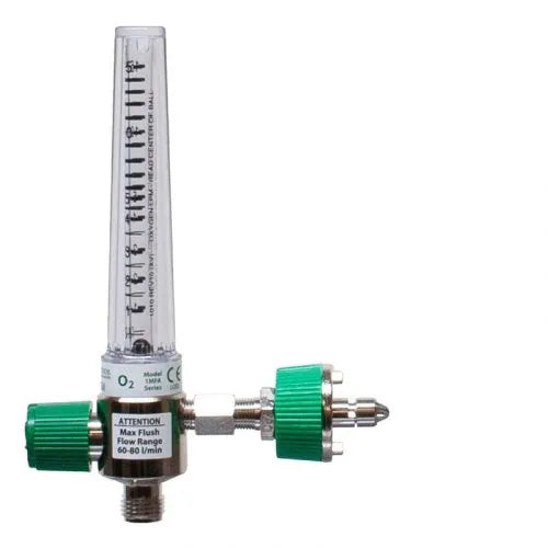 Precision Medical Oxygen Chrome Flowmeter, 1MFA Series, 15LPM, 1MFA1005