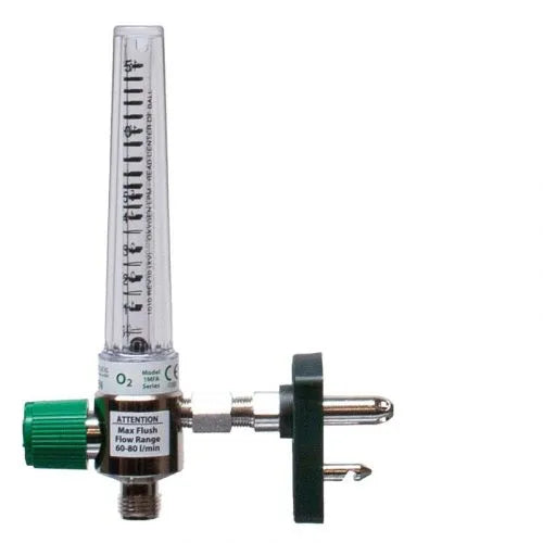 Precision Medical Oxygen Chrome Flowmeter, 1MFA Series, 15LPM, 1MFA1006