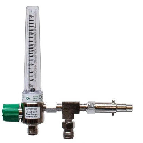 Precision Medical Oxygen Chrome Flowmeter, 1MFA Series, 15LPM, 1MFA1007